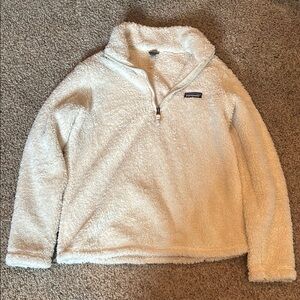 Patagonia Cream Cowl Neck Sweater Plush Comfort